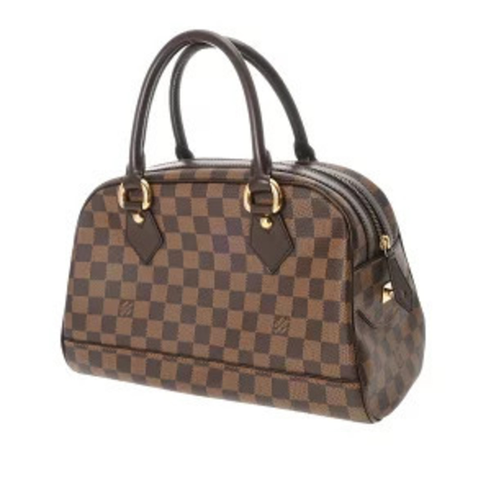 Louis Vuitton Brown Canvas Damier Bag Duomo Boston
